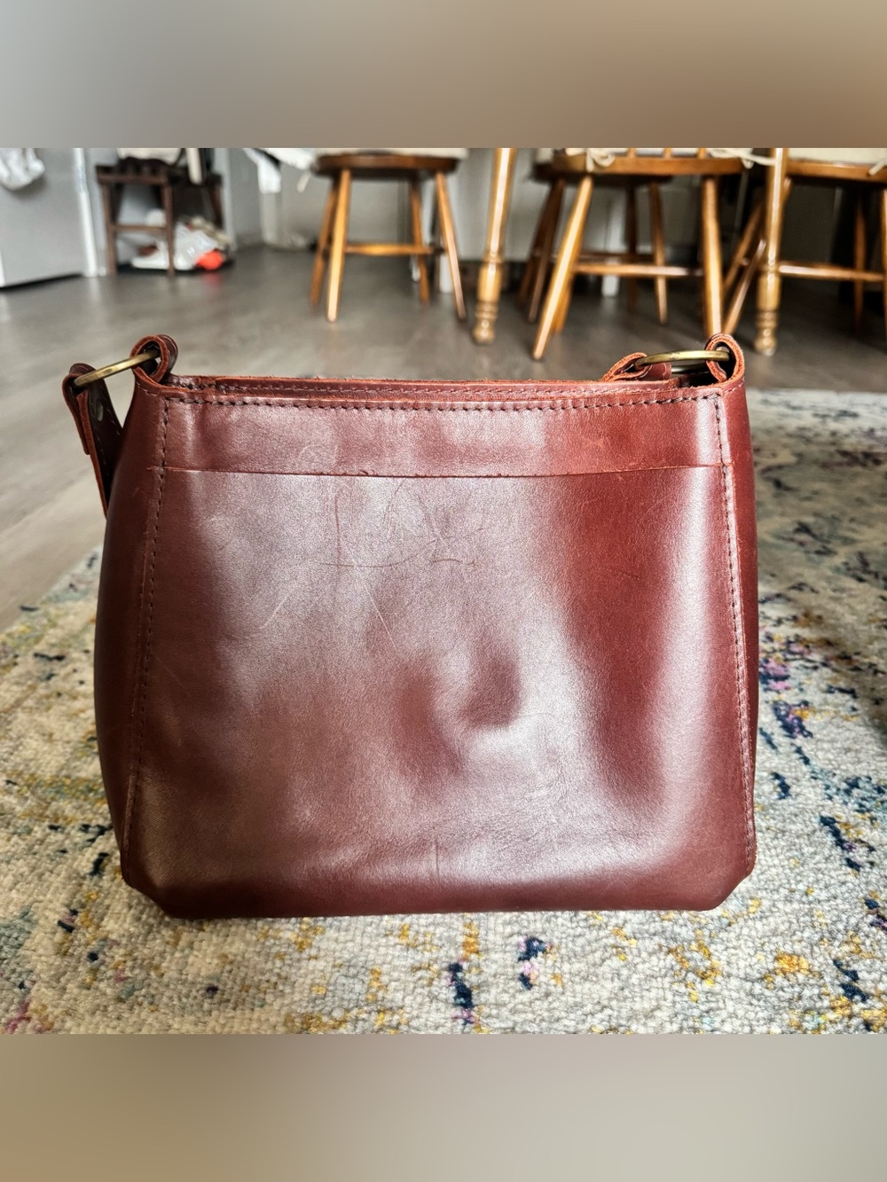 Portland Leather Goods Triangle Shoulder Bag - Picture 2 of 3